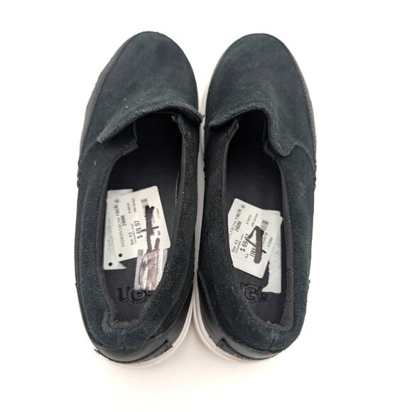 UGG Zilo Slip On Comfort Sneakers Shoes Women's Black/White Size US6.5 EU37.5 - Picture 9 of 13